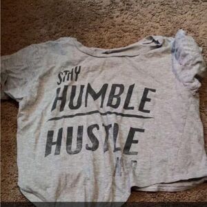 ON Fire Gray Crop Top - Medium